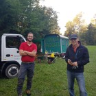 Forstbetriebsleiter ad interim Alain Imoberdorf und Bürgergemeindepräsident Sergio Wyniger